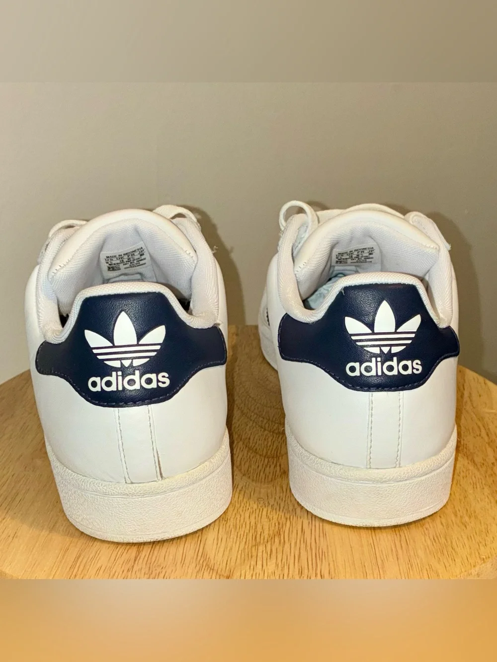 Adidas Superstar II Sneakers in white and navy blue - Picture 4 of 11